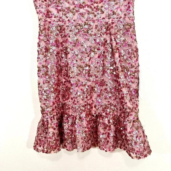 NWT Dress The Population Pink Sequins Dress - Picture 3 of 13